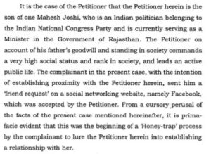 Rohit joshi petition in High court